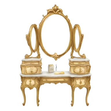 Rococo vanity sticker