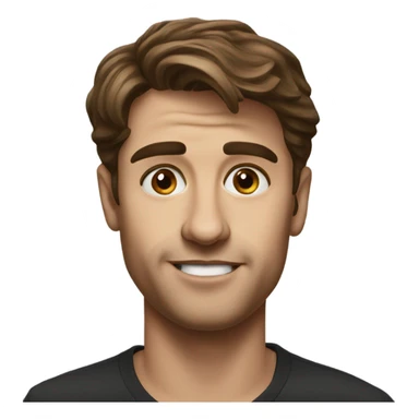 Paul mescal realistic portrait brown hair sticker