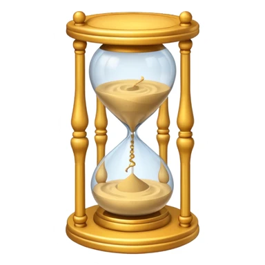 sand clock 3d sticker