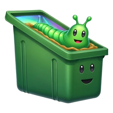 Silly Dumpster Slug sticker