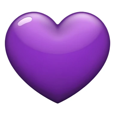 Heart emoji with mix of black and purple colour sticker