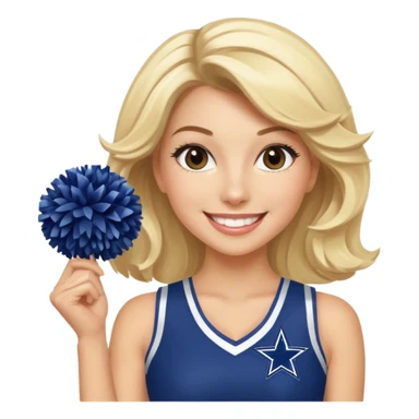 dallas cowboys cheerleader pom sticker