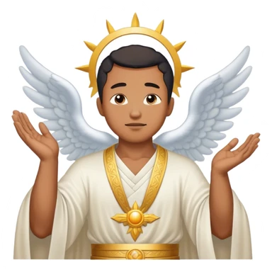 Blasian God the Father looking down from heaven with his right hand raised sticker