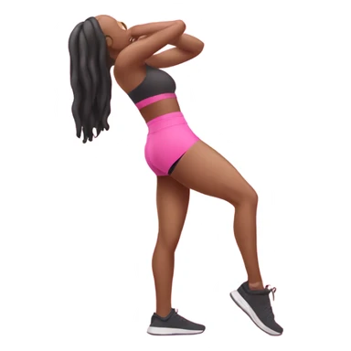 pink resistance band for glutes  sticker