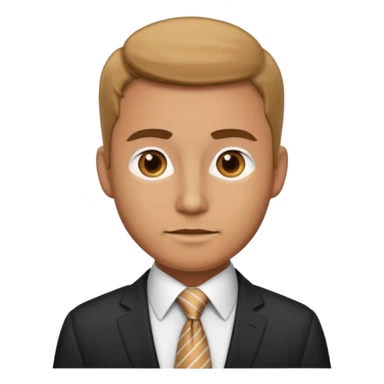 man with office look sticker