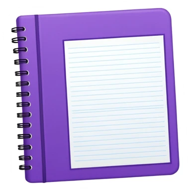 journal white and purple sticker
