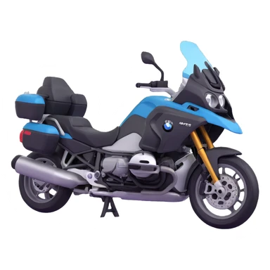 group of BMW motorcycles with riders touring together sticker