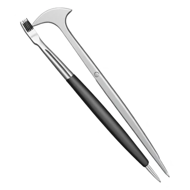 Tweezers for picking out eyebrows sticker