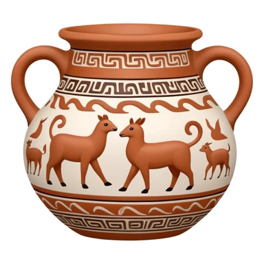 Chimu ceramic vessel with animal motifs sticker