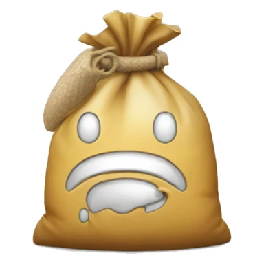 Ladron con una bolsa de dinero sticker