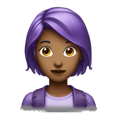 25 year old purple haired female sticker