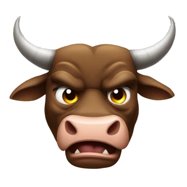 Angry bull  sticker