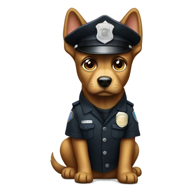 Undercover dog police officer  sticker