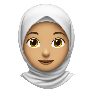 Girl with hijab doing fit check sticker