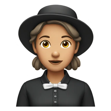 Amish girl  sticker