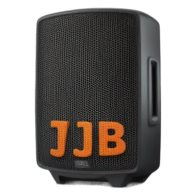 jbl pa speaker with a microphone sticker