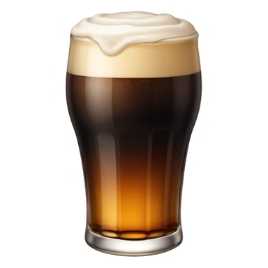 Guiness beer half-full. sticker