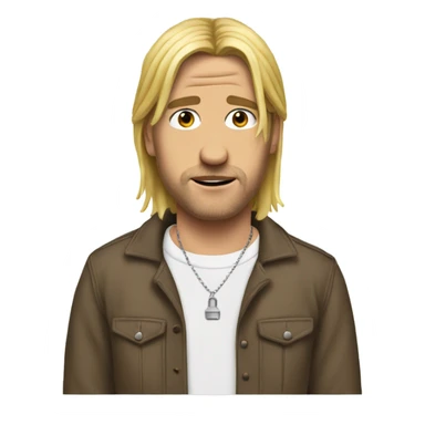 make me a Court Cobain style emoji  sticker
