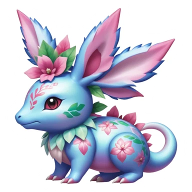 Shiny Exotic Nidorino-Sylveon-Roserade-Shaymin-Ivysaur-Meganium-Roselia-Hybrid-Creature sticker
