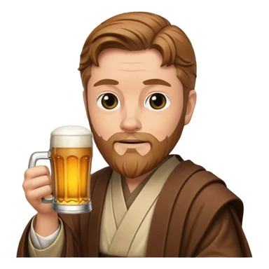 Obi-wan with a beer sticker