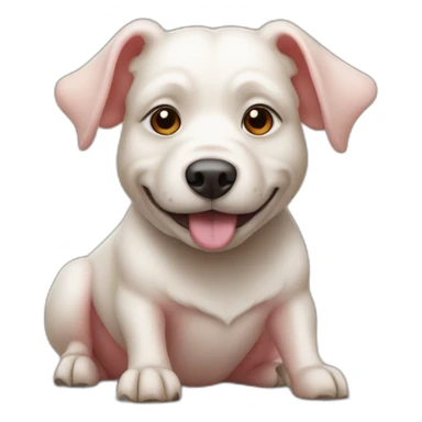 Chien sur cochon d'inde sticker