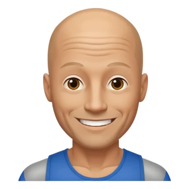 gym daddy with no hair 40 years old sticker