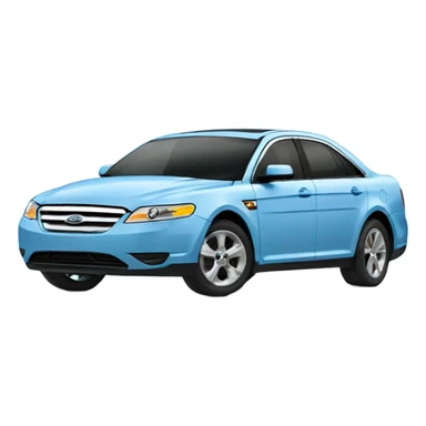 Ford Taurus sky blue car  sticker