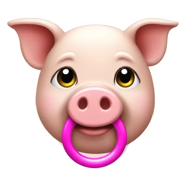 piggy with ring sticker