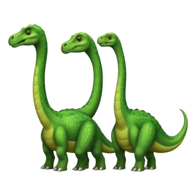 two-headed sauropod sticker