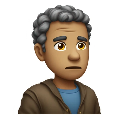 a frustrated cute sticker