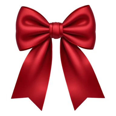 dark red bow sticker