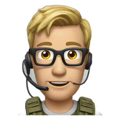 geek joue a call of duty sticker