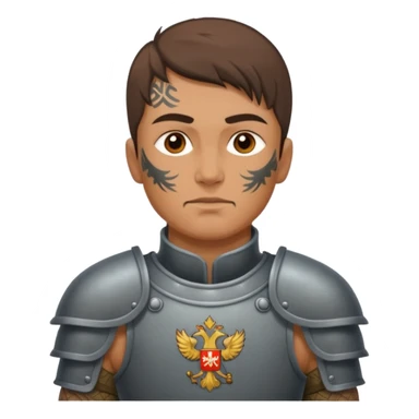 tatooed soldier, Russia ancient sticker