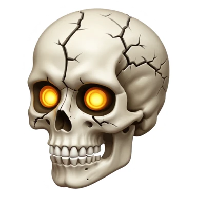 Skull face mind blown sticker