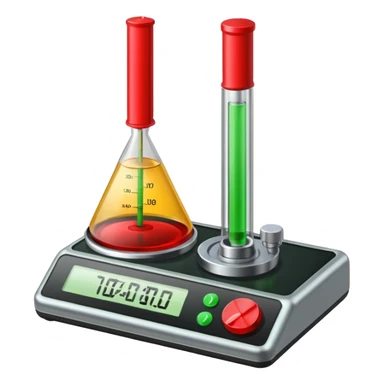 velocimeter with the color red in the right and the color green in the left sticker