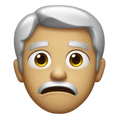 Disgusted af face sticker