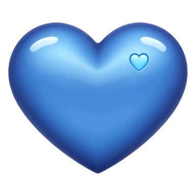 Indigo color heart sticker