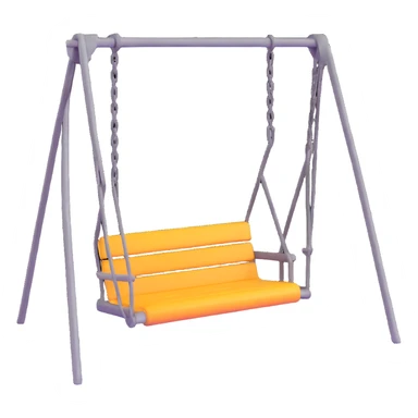 old swing, 3D emoji style sticker