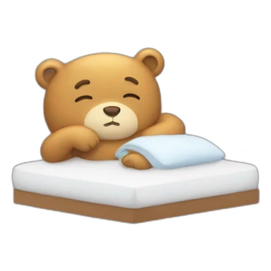 Ours qui dort sur du miel sticker