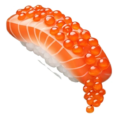Salmon roe nigiri sticker