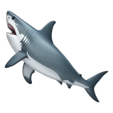 Great white shark sticker
