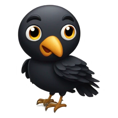 happy night crow sticker