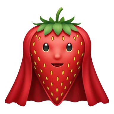 Cape-Wearing Super Fruit sticker