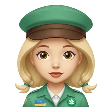 Wendy’s as a Girl Scout  sticker