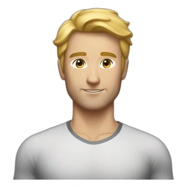 Classic workout clothes for white faceless men sticker