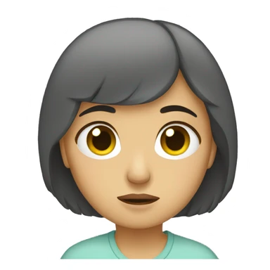 mujer triste sticker