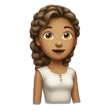 Une fille qui fait du tam-tam sticker