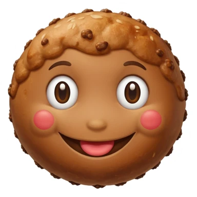 a happy meatball sticker
