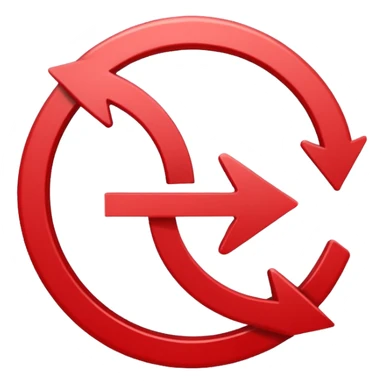 Prompt 15: "Is your backup plan."
Graphic: 🔄 Refresh/loop arrows icon (white with red highlights).
Animation: Arrows rotate smoothly.
Background: Transparent. sticker