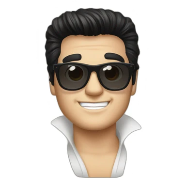 elvis presley with glasses sticker